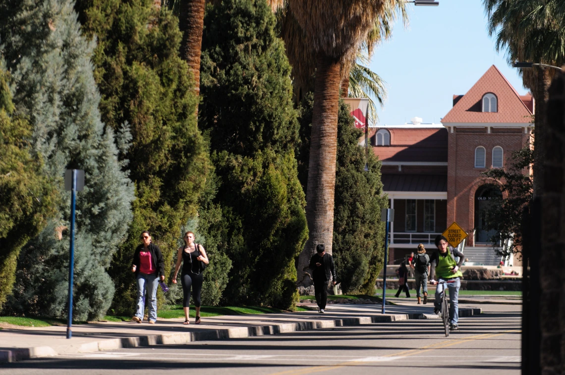 University Blvd toward old main