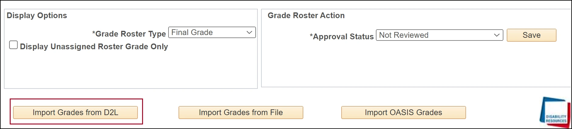 Instructor Center process 