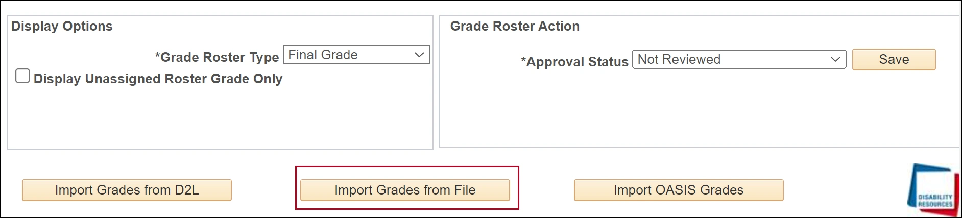 Instructor Center process 