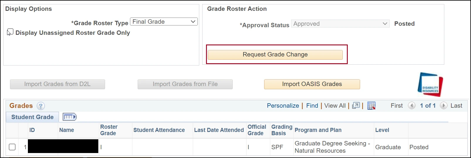 Instructor Center process 