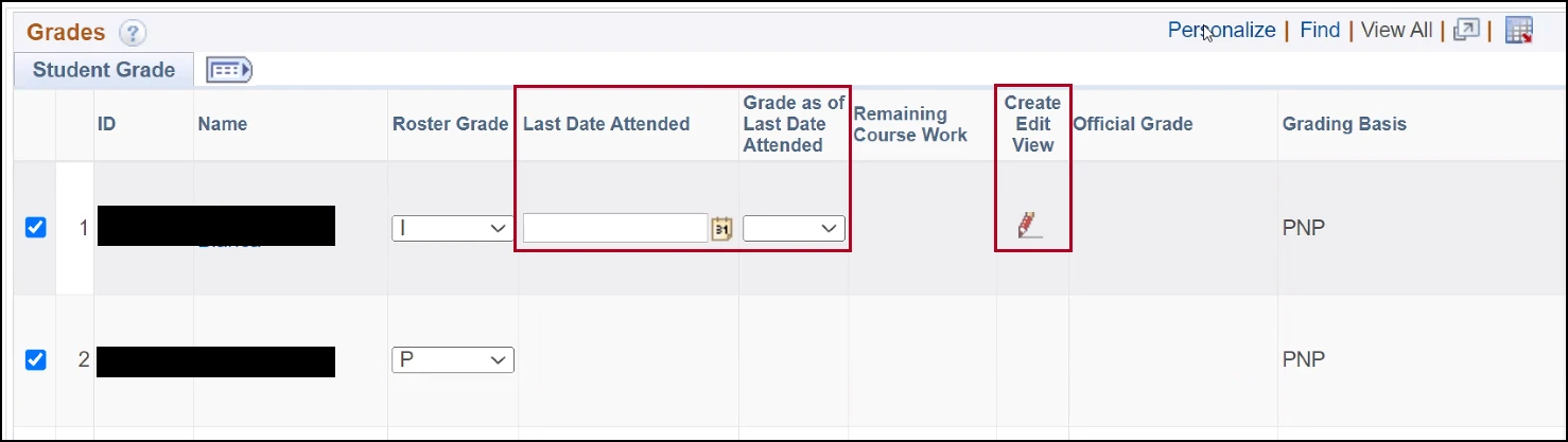 Instructor Center process 