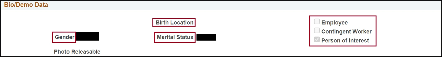 Bio Demo Data Page for Directory Restrictions Resource Guide